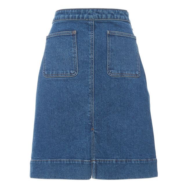 Minorque Denim Skirt Blue