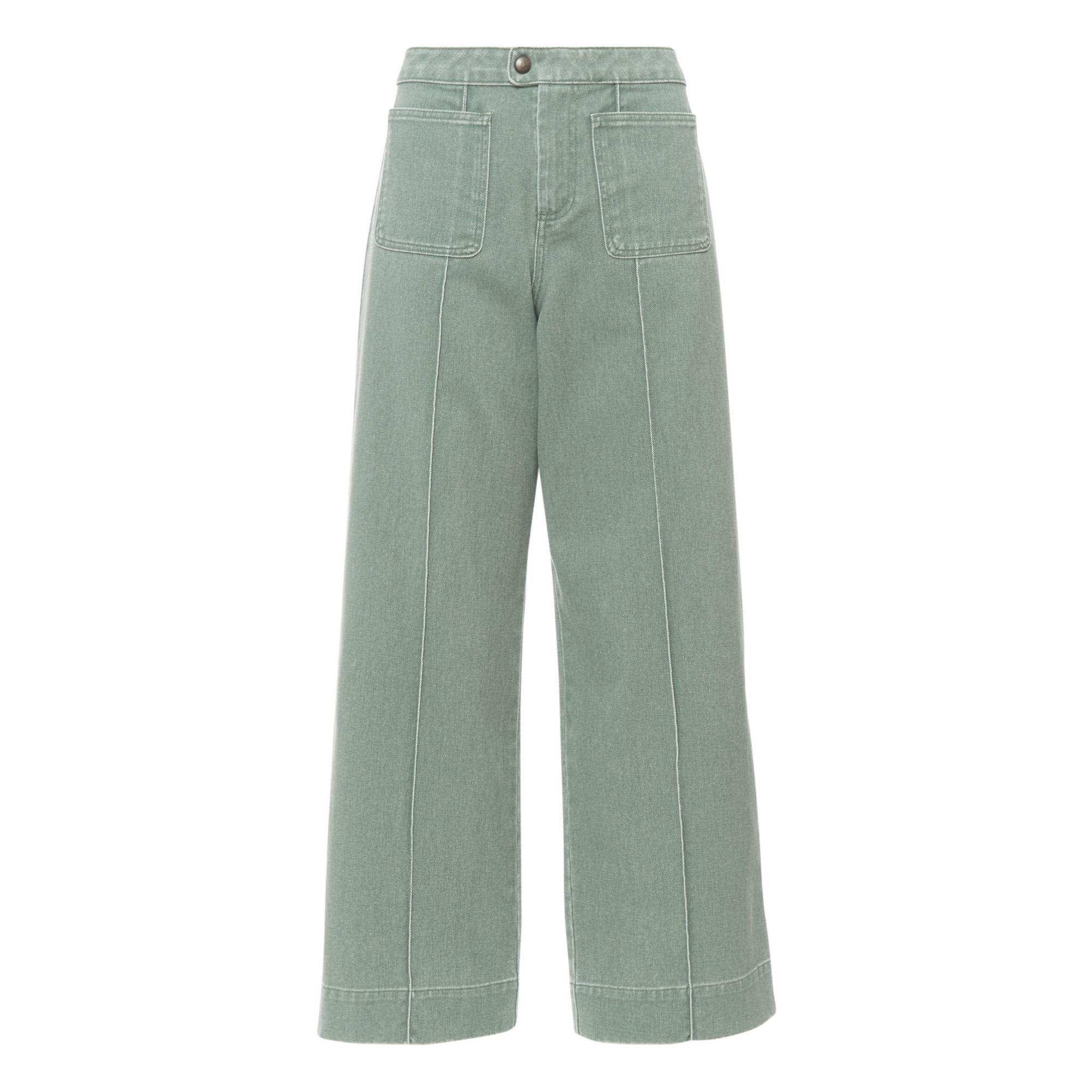 Harry Coated Trousers Green water Soeur 