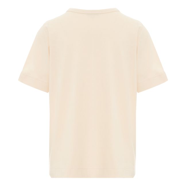 Basic T-shirt Beige pink