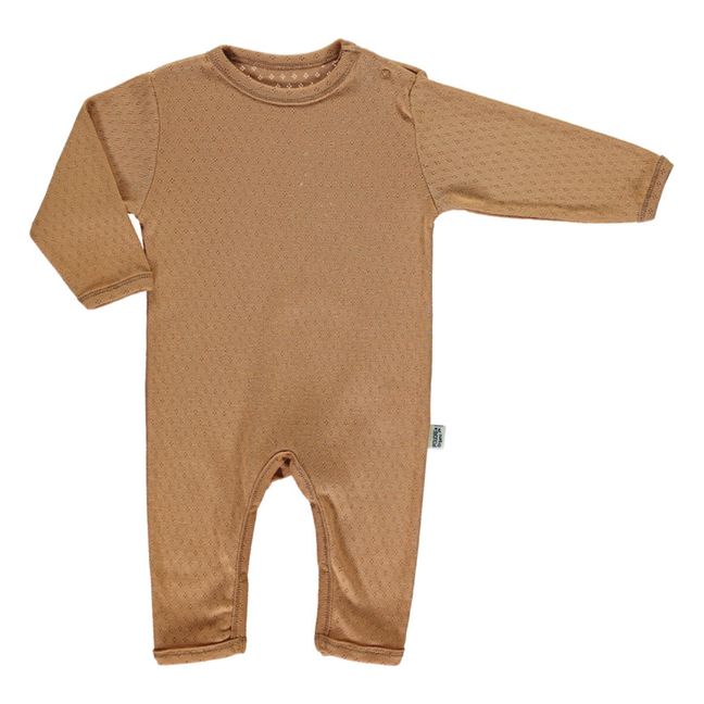 Mugwort Pointelle Pyjamas | Camel