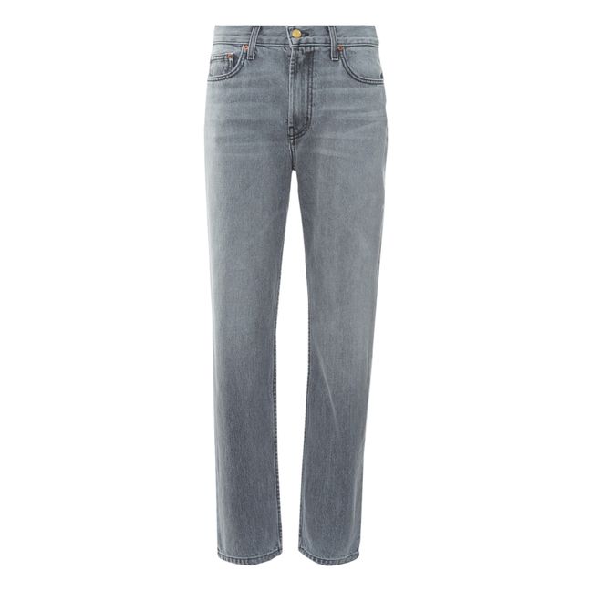 Jeans dritti a vita alta | Tracing Grey