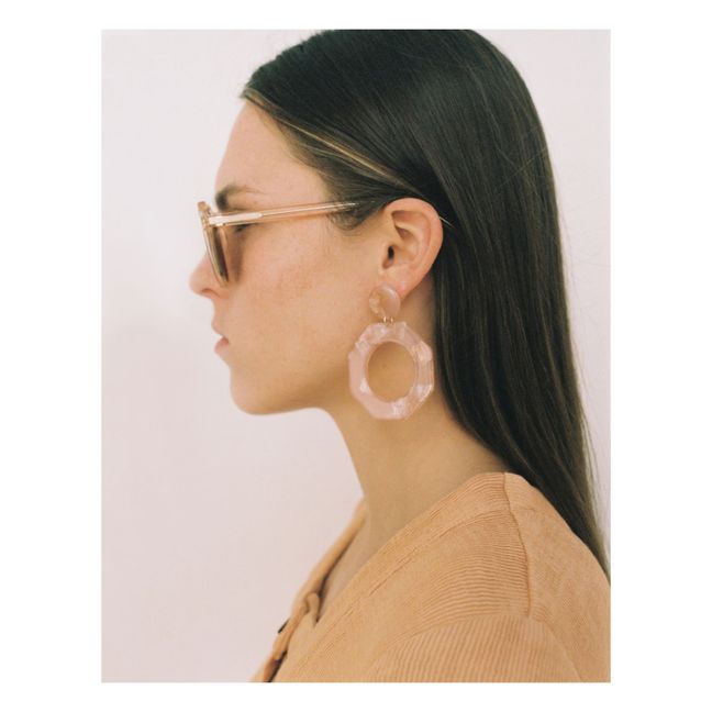 Ohrringe Clef | Beige rosé