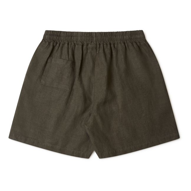 Shorts aus Leinen Robin - Damenkollektion - Khaki