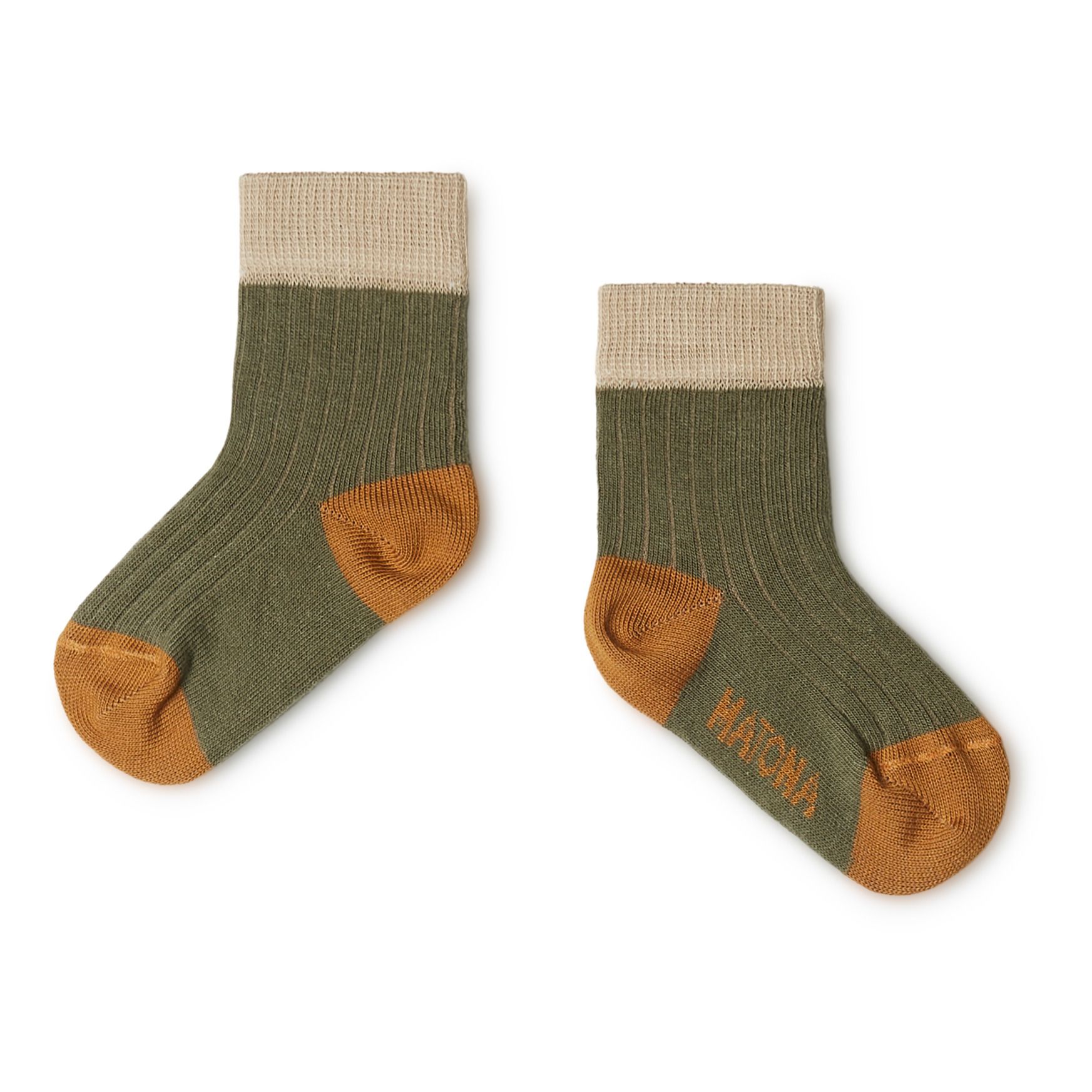 Matona - Chaussettes Coton Bio - Fille - Vert olive
