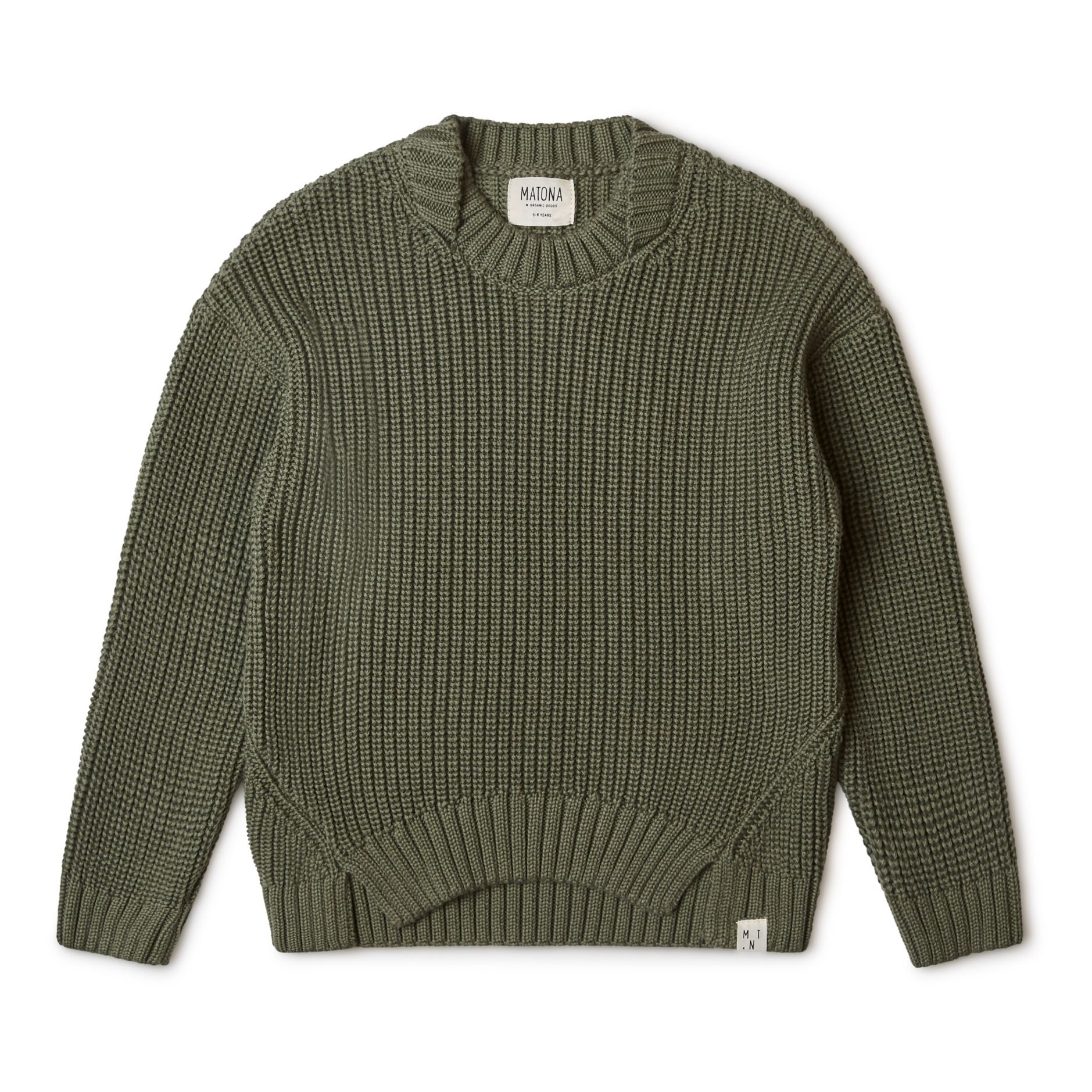 Jersey de algodón orgánico Sia Verde Oscuro- Imagen del producto n°0