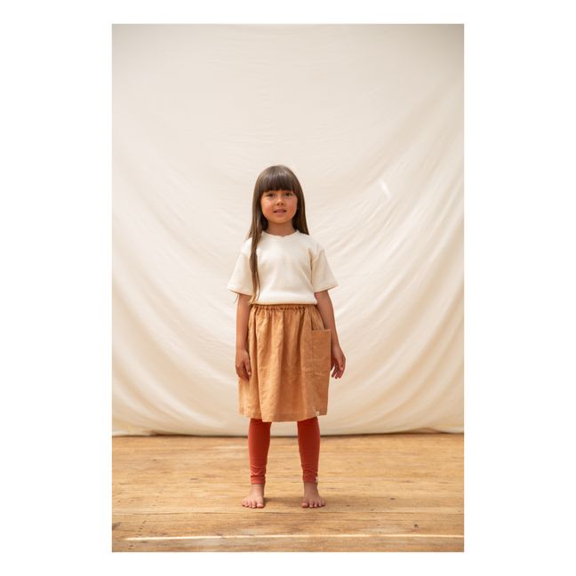 T-Shirt Coton Bio Gaufré | Ecru