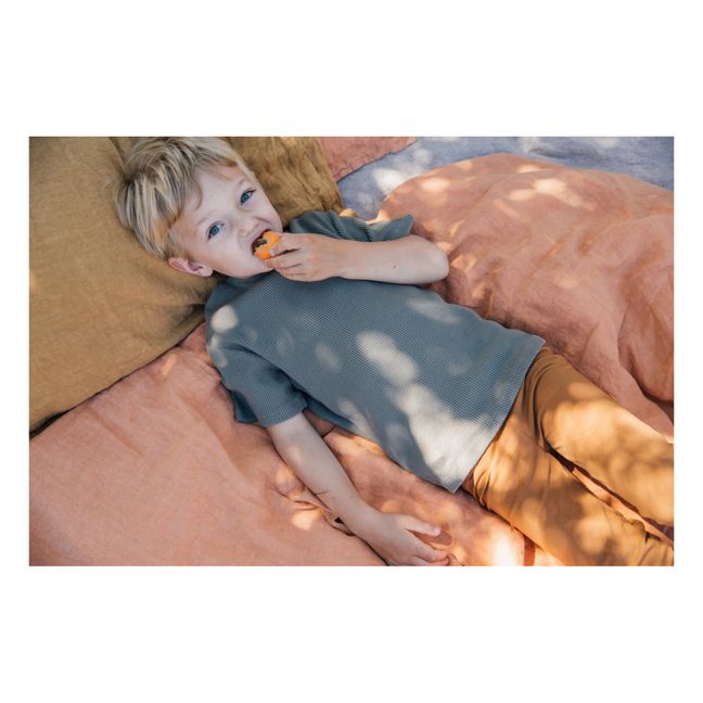 T-Shirt Coton Bio Gaufré | Vert