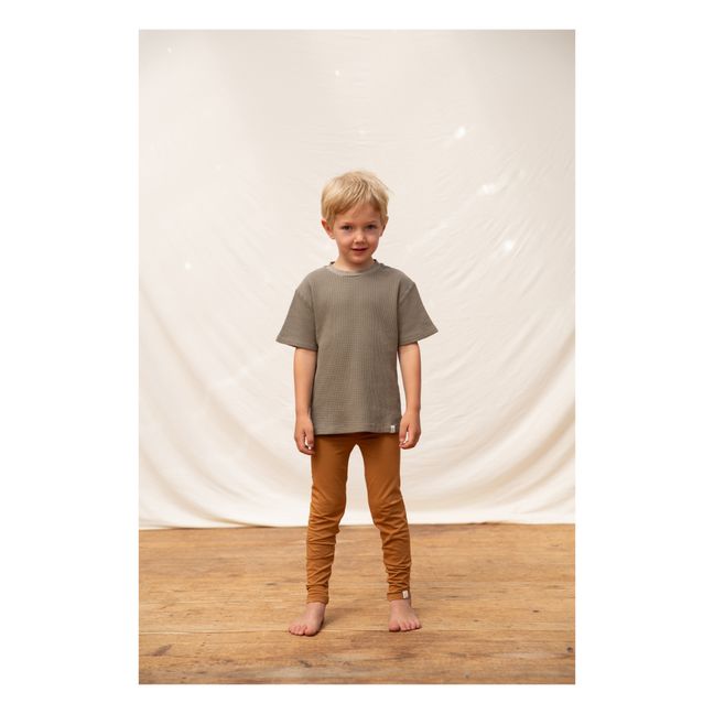 T-Shirt Coton Bio Gaufré | Vert