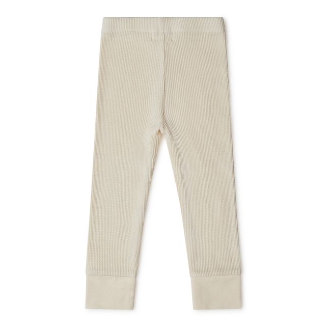 Legging Coton Bio Gaufré | Ecru