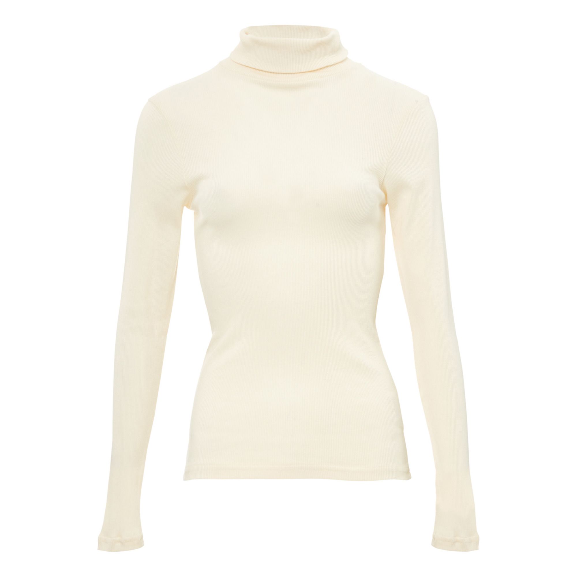 T-Shirt Shala Coton Bio Modal Crème- Image produit n°0