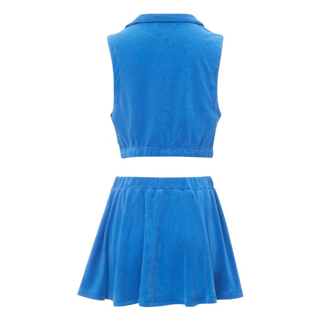 Terry Cloth Top and Skirt Set - Exclusive Araminta James x Smallable Blue