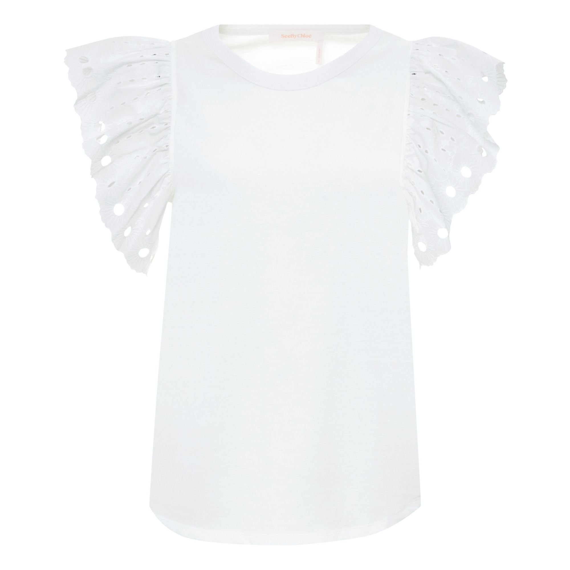 See by Chloé - Blouse Broderie Anglaise - Femme - Blanc