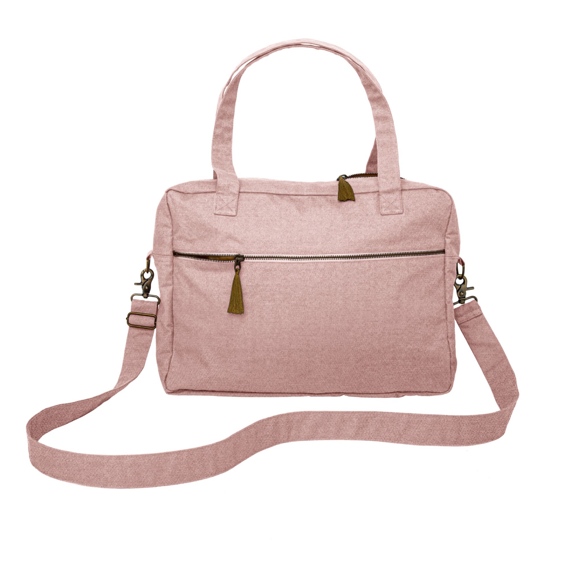 Organic Cotton Changing Bag Dusty Pink S007- Product image n°1