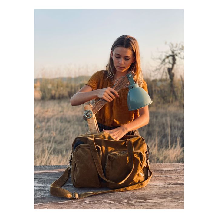 Organic Cotton Changing Bag | Antique Bronze S050- Product image n°1