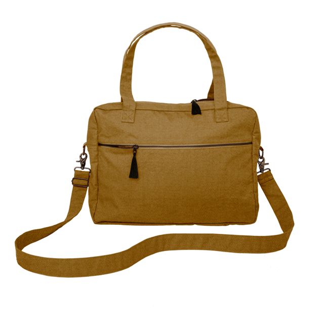 Sac à langer en velours de coton bio | Antique Bronze S050