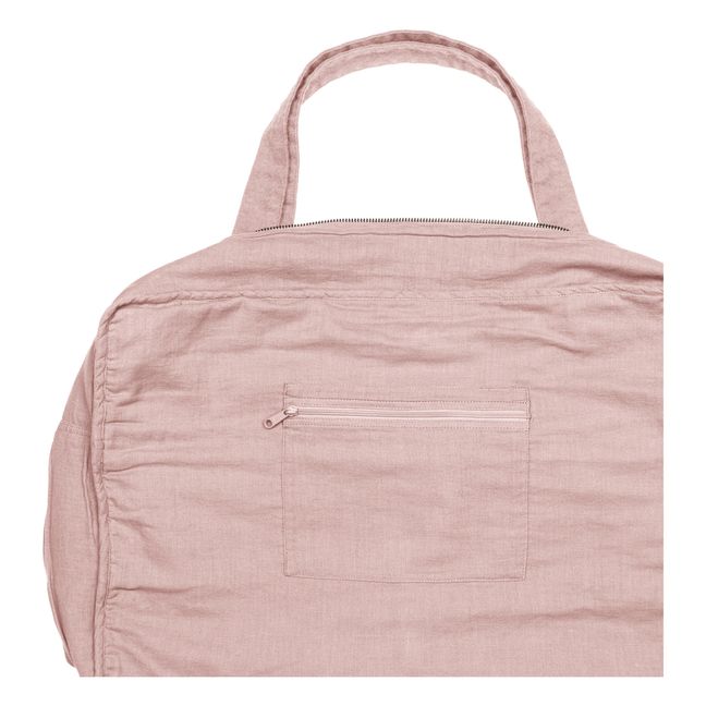 Weekender-Tasche aus Samt aus Bio-Baumwolle | Dusty Pink S007