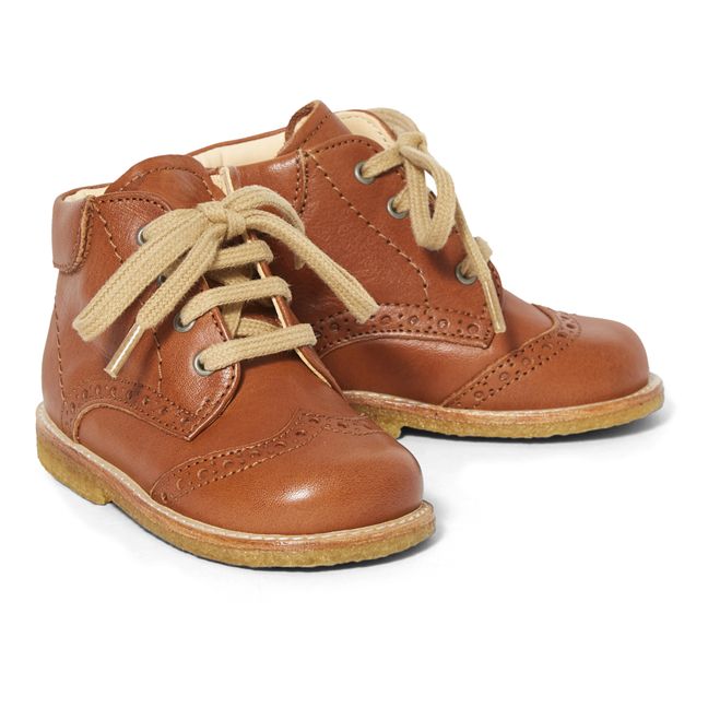 Lace-up Boots Caramel