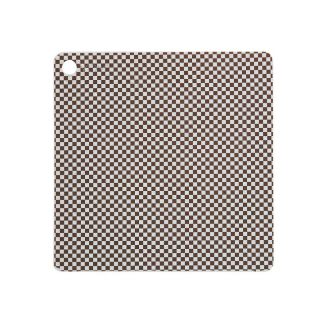 Sets de table Checker - Set de 2 | Chocolat