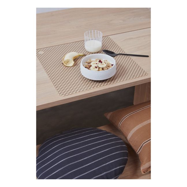 Tischsets Check - 2er-Set | Schokoladenbraun