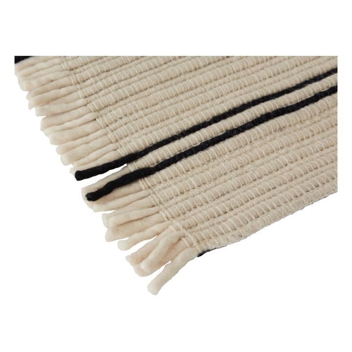 Tapis de couloir Putki en laine | Blanc cassé- Image produit n°2