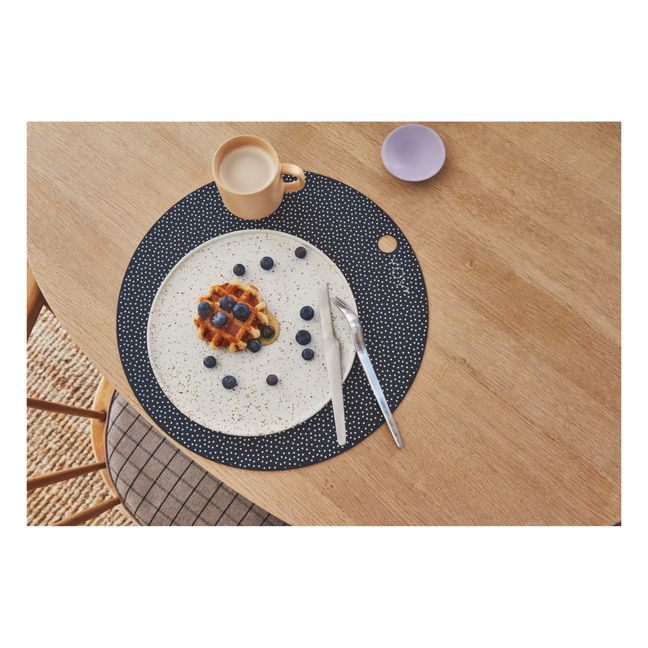 Dot Place Mats - Set of 2 Grigio scuro