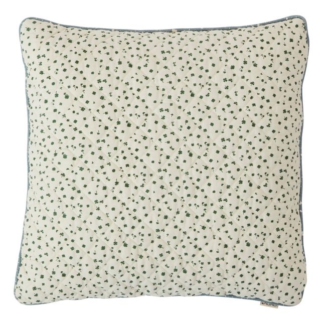Coussin matelassé Aya en coton bio | Marron
