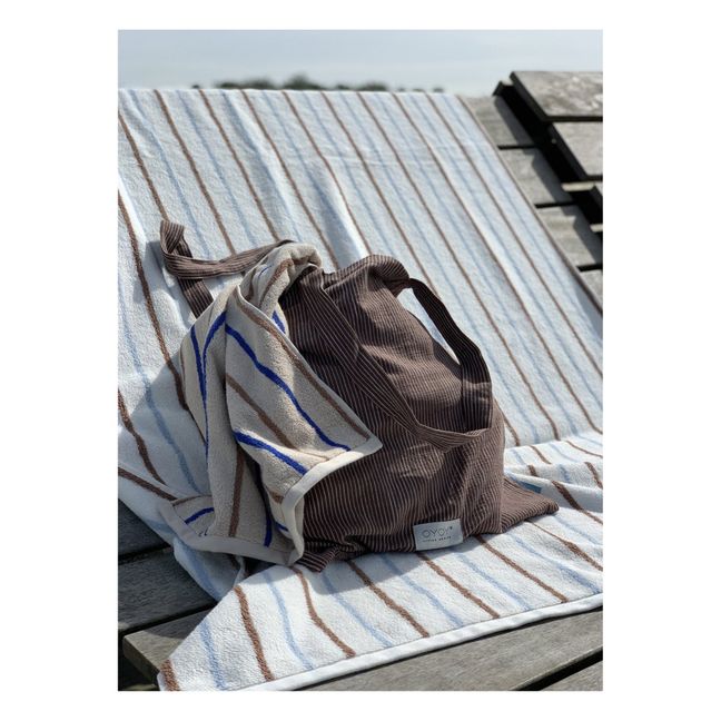 Raita Organic Cotton Bath Towel | Blanc/Écru