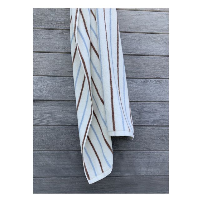 Raita Organic Cotton Bath Towel | Blanc/Écru
