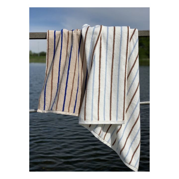 Raita Organic Cotton Bath Towel | Blanc/Écru- Imagen del producto n°3