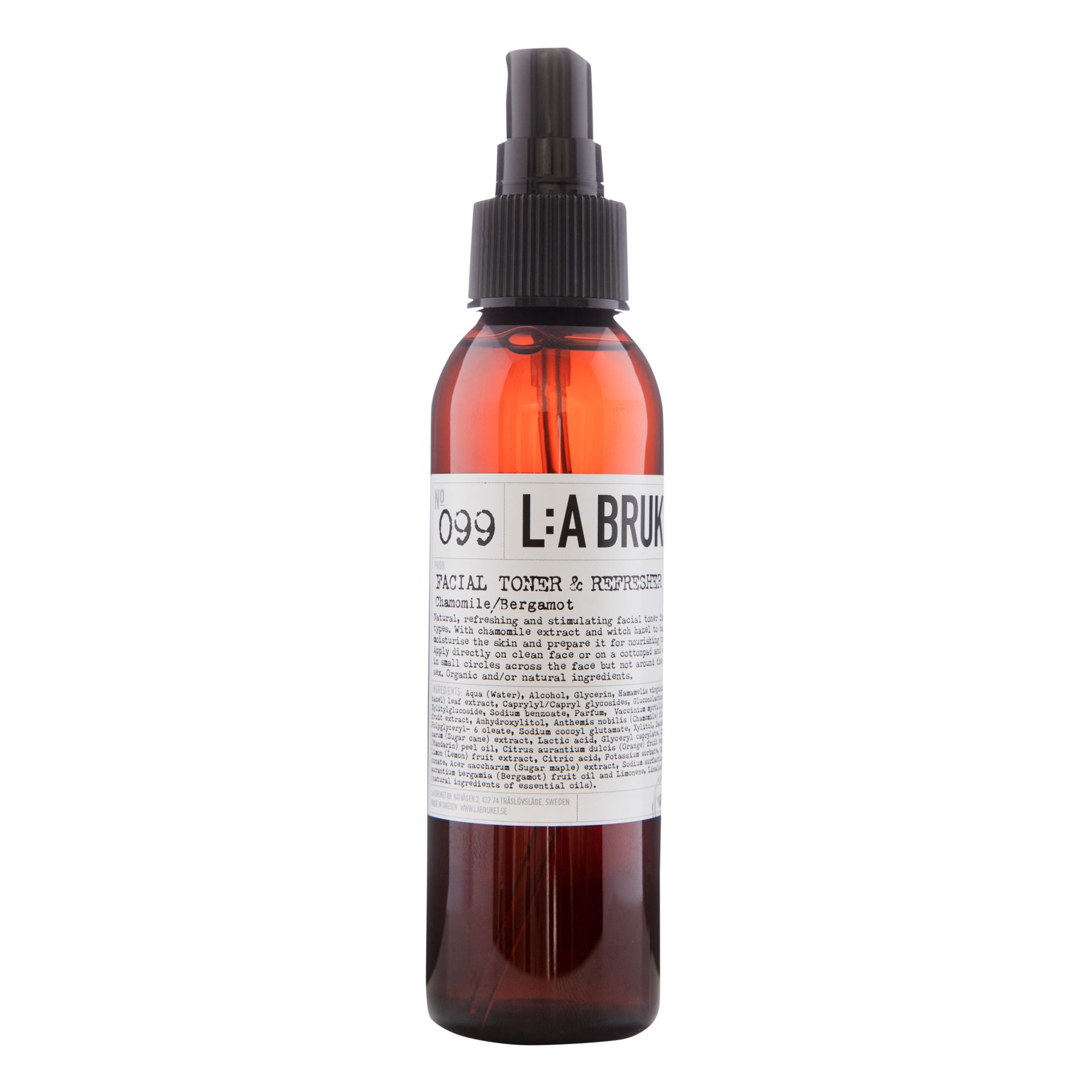 L:A BRUKET - Lotion tonique visage Camomille Bergamotte 099 - 120 ml - Non teinté