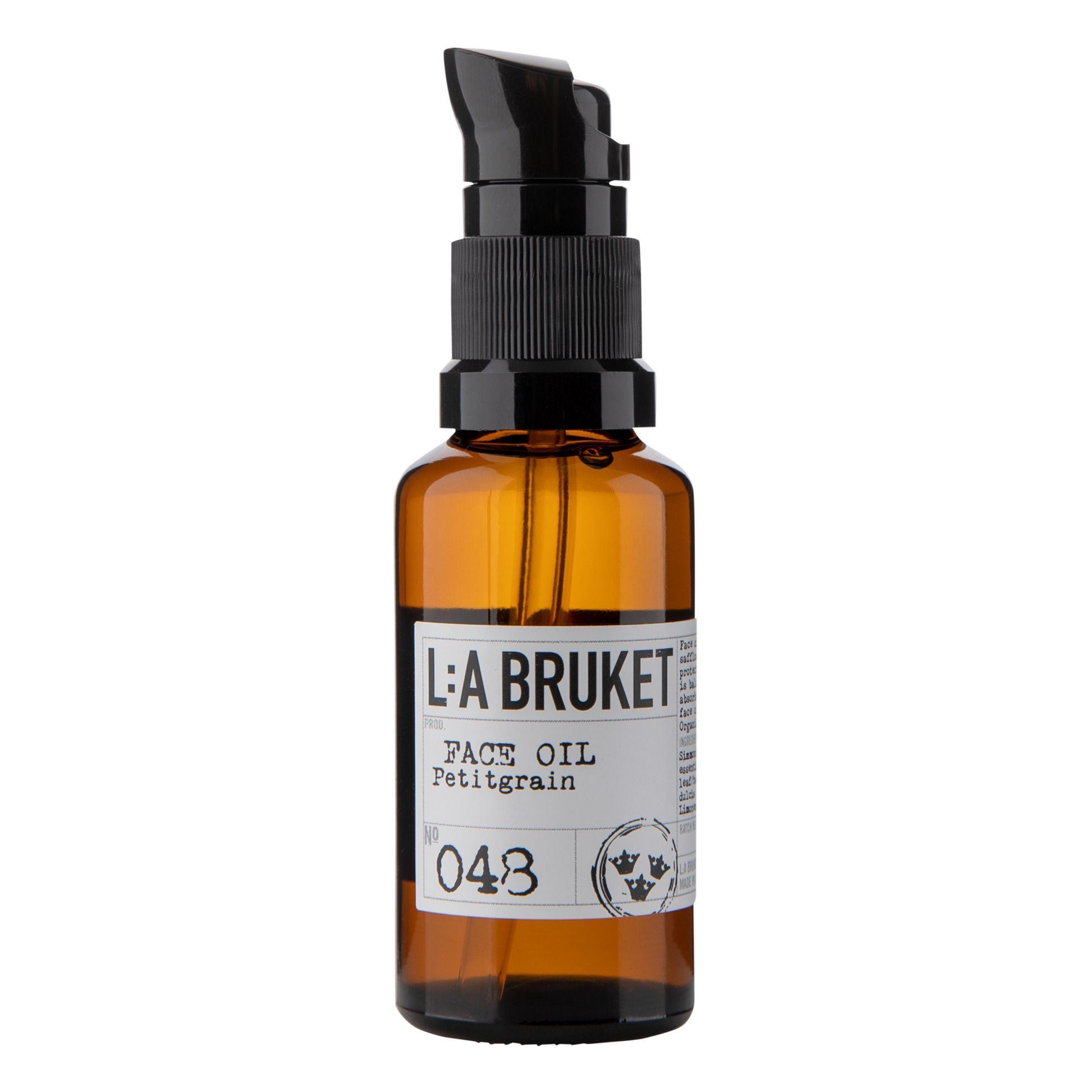 L:A BRUKET - Huile visage Petit grain 048 - 30 ml - Non teinté