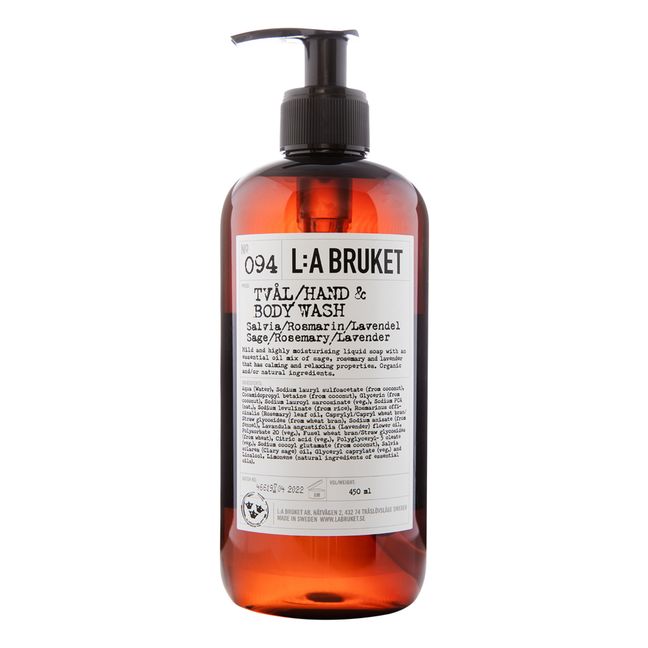 094 Hand & Body Wash Sage/Rosemary/Lavender 450 ml