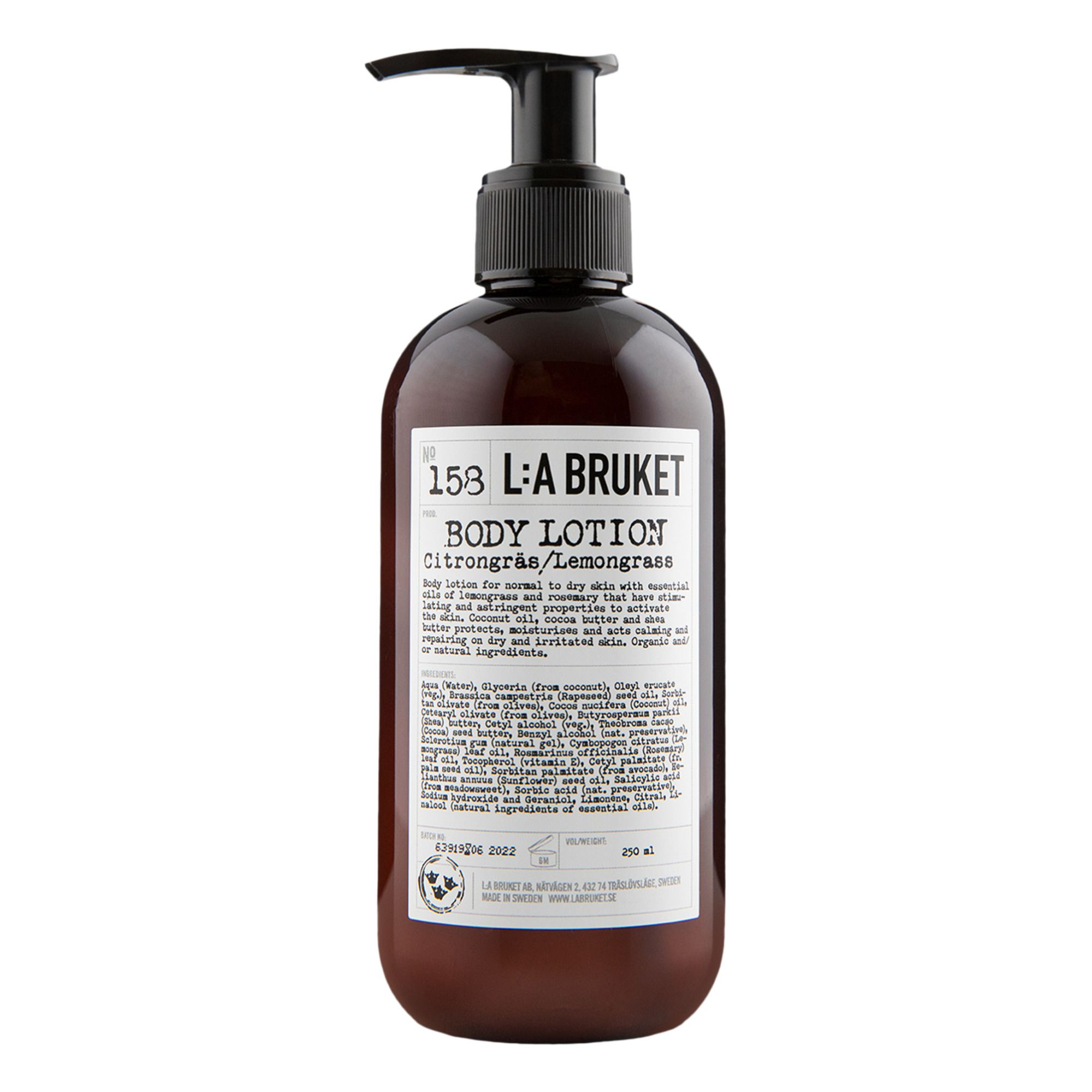 L:A BRUKET - Lait corps Citronnelle 158 - 240 ml - Non teinté