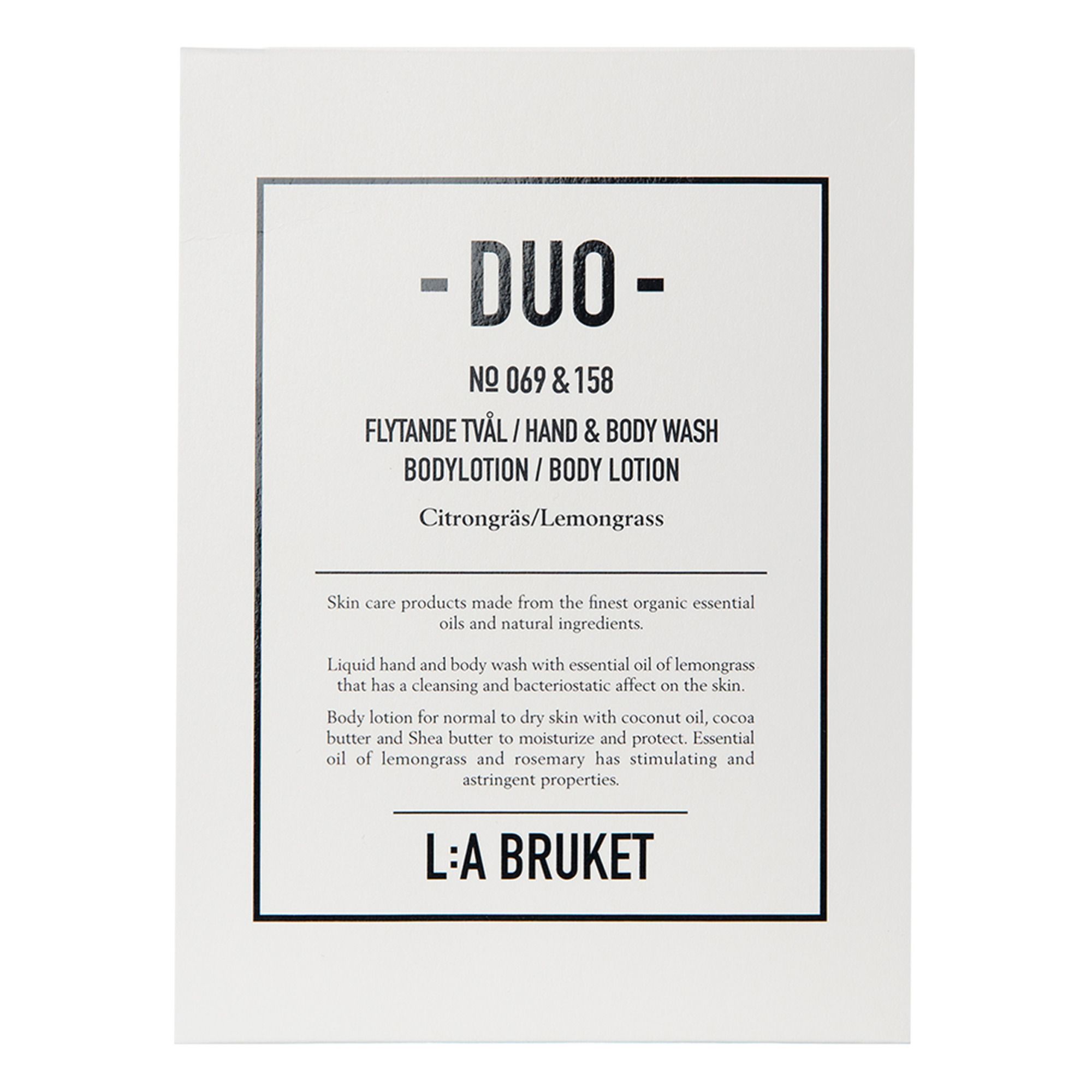 209 Duo-kit Liquid Soap/Body Lotion Lemongrass 190 ml- Product image n°0