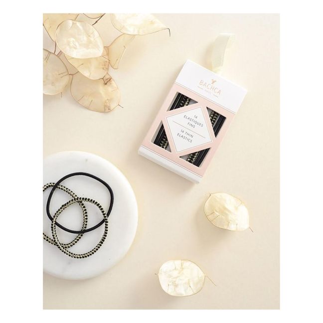Ysé Thin Black Hair Ties