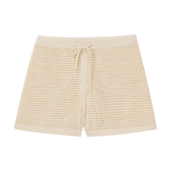 Jael Crochet Shorts Crema