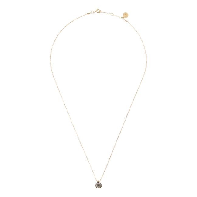 Arno Small Necklace | Black - Gold - White