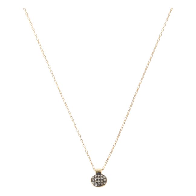 Arno Small Necklace | Black - Gold - White