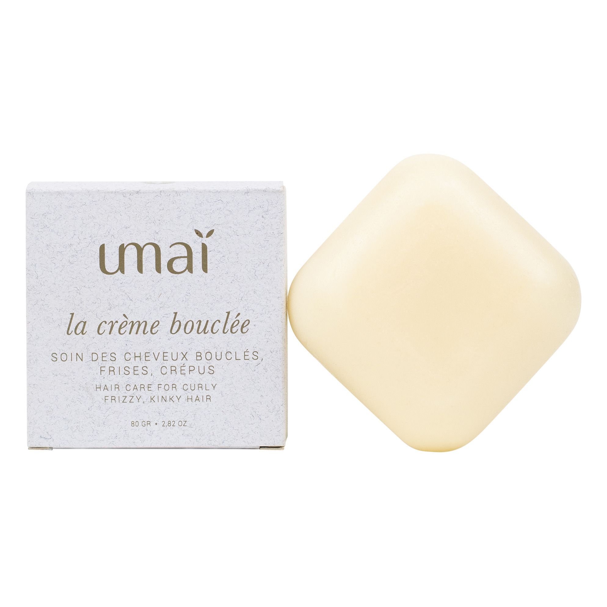 umaï - Soin des cheveux bouclés, frisés et crépus La Crème Bouclée - 80g - Non teinté