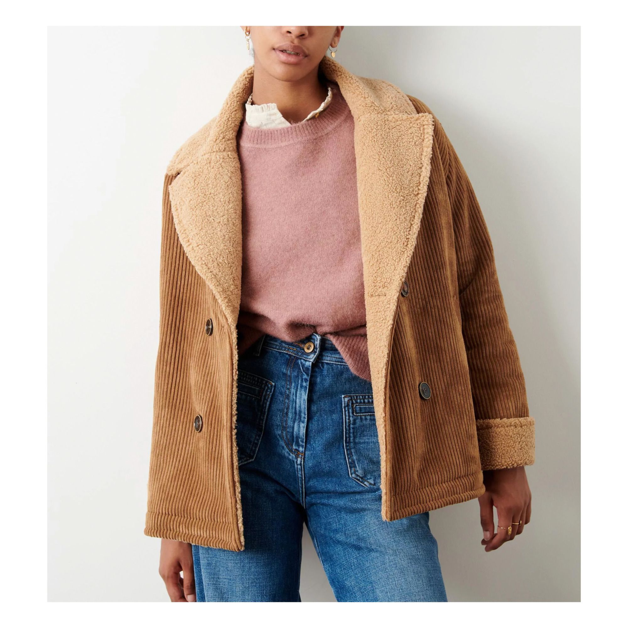 fuzzy corduroy jacket