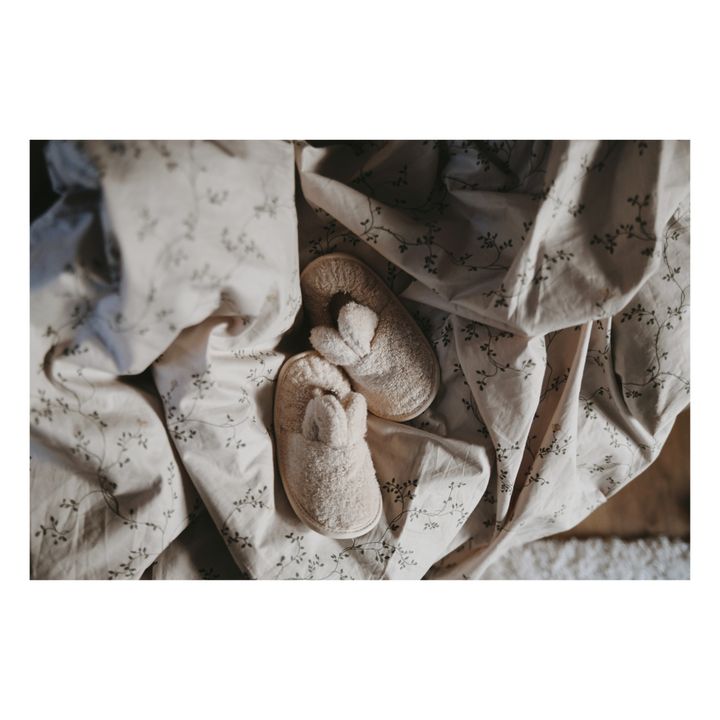 Chaussons en coton | Sable- Image produit n°1