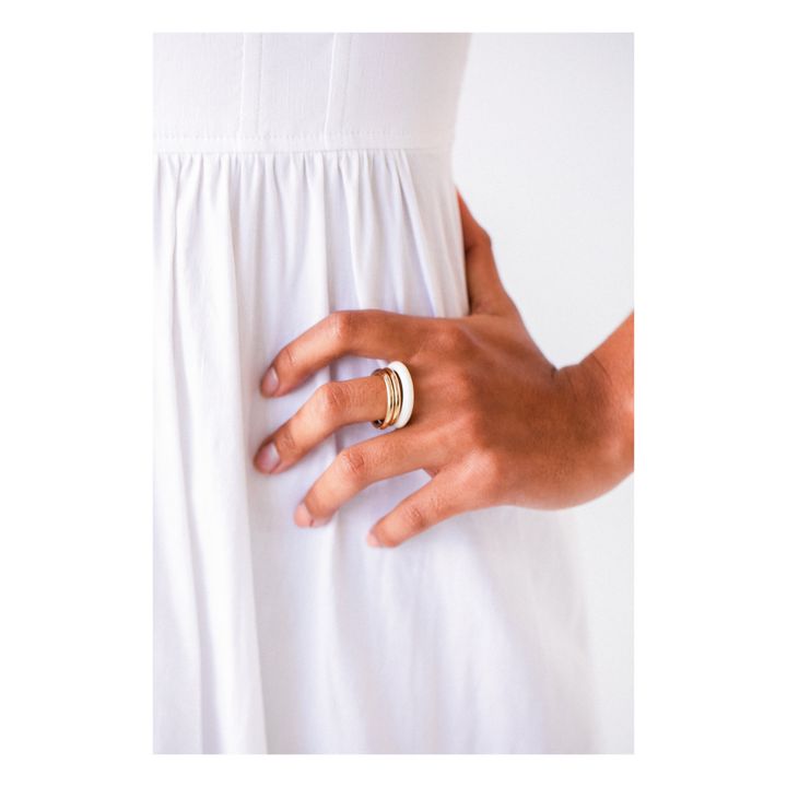 Raha Ring | White- Product image n°1