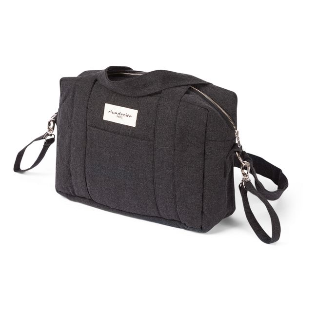 Mini Darcy Recycled Cotton Changing Bag | Black