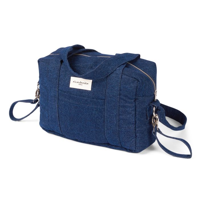 Mini Darcy Upcycled Denim Changing Bag | Denim brut- Product image n°2