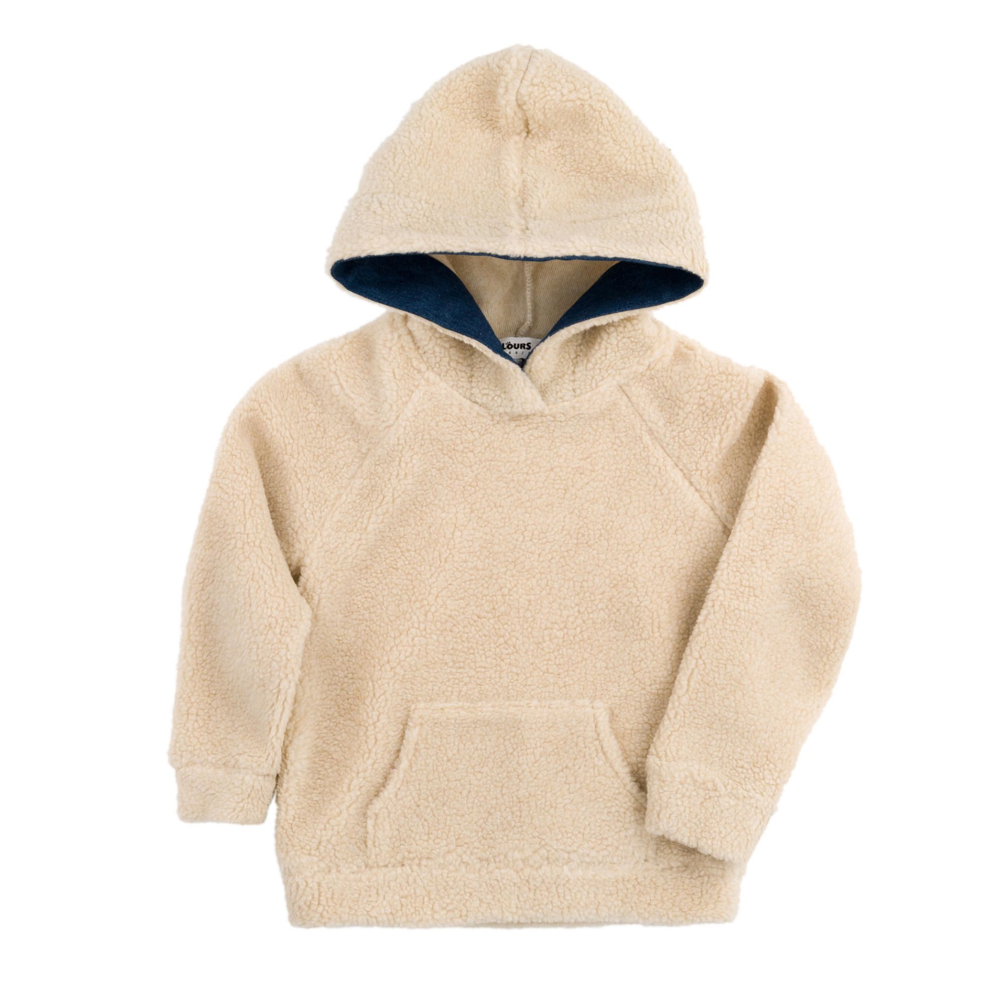 Lours Paris - Hoodie Sheepskin - Fille - Ecru