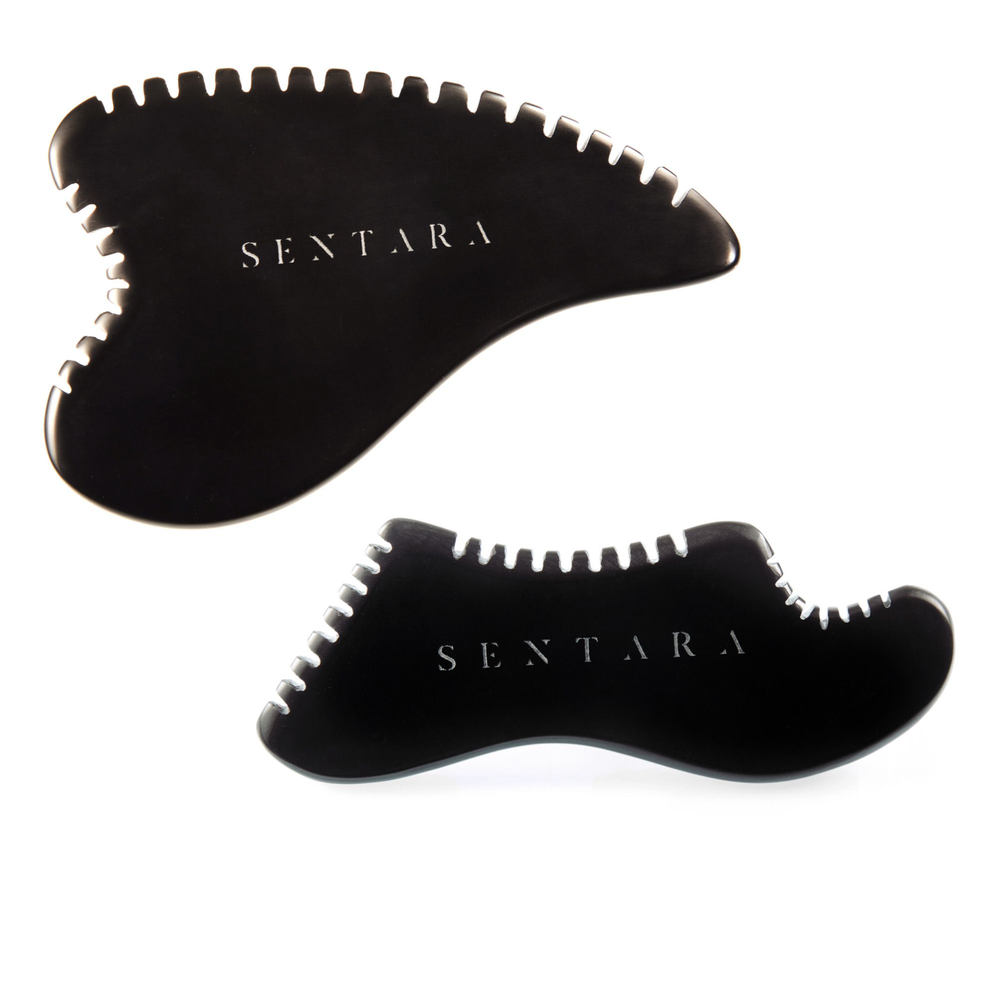 Sentara - Duo Gua Sha corps et visage Peau d'ange - Noir