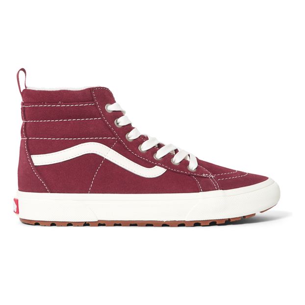 SK8 Hi Rubber Sole High Top Trainers Burgundy