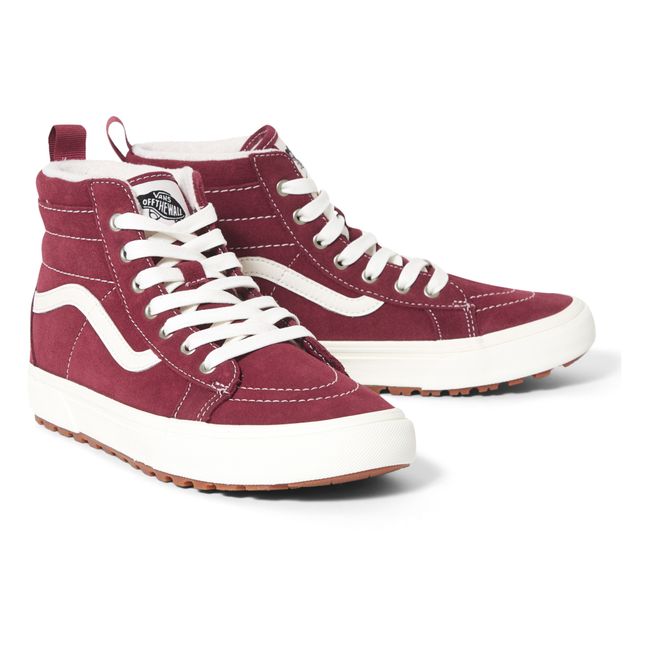 SK8-Hi Rubber Sole High-Top Trainers Burgundy