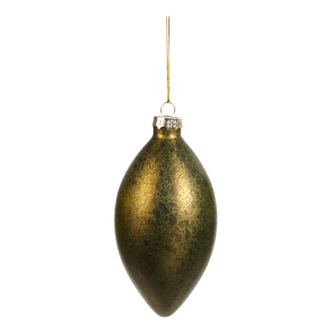 Antique Christmas Bauble | Green