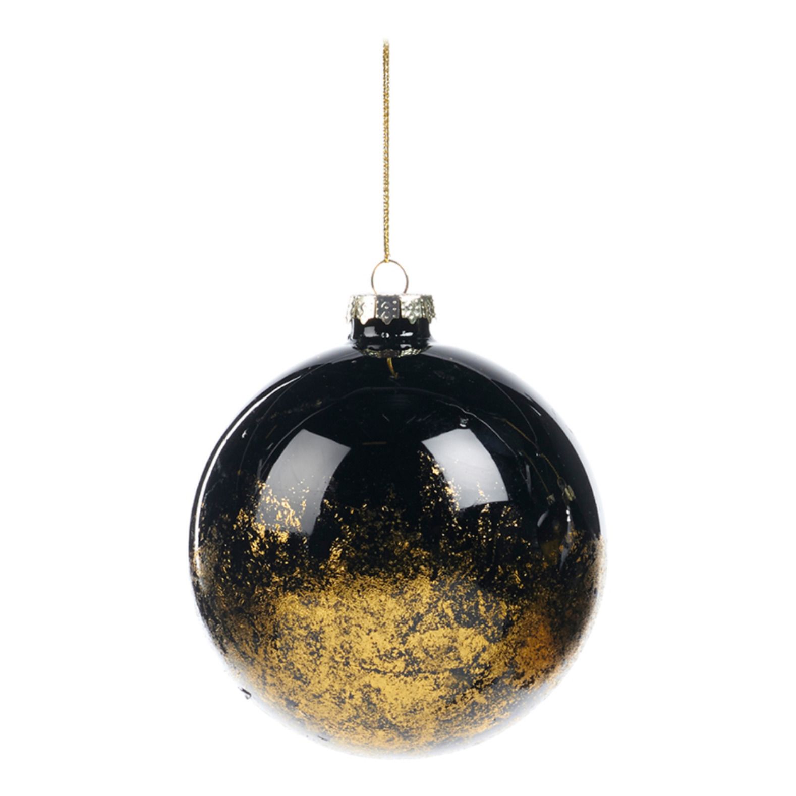 Goodwill - Boule de Noël feuille d'or - Noir